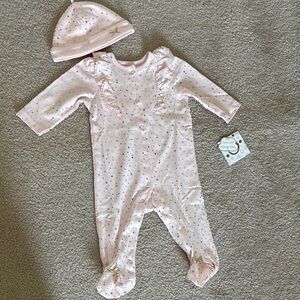 Little Me Pink Footed Pajamas